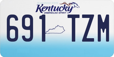 KY license plate 691TZM