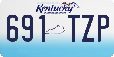 KY license plate 691TZP