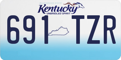 KY license plate 691TZR