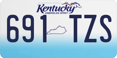 KY license plate 691TZS