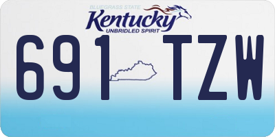 KY license plate 691TZW