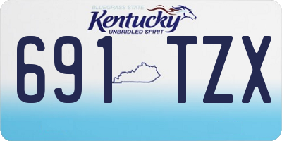 KY license plate 691TZX