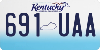 KY license plate 691UAA