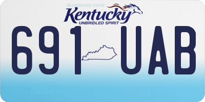 KY license plate 691UAB