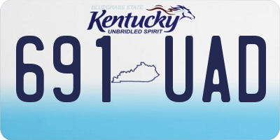 KY license plate 691UAD