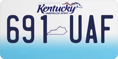KY license plate 691UAF