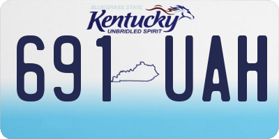 KY license plate 691UAH