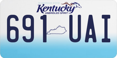 KY license plate 691UAI