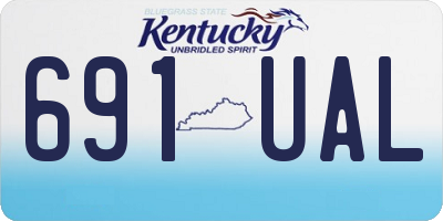 KY license plate 691UAL
