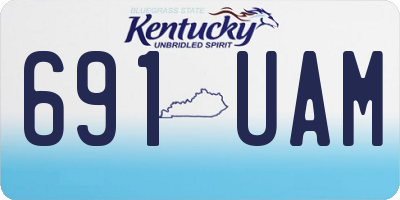 KY license plate 691UAM