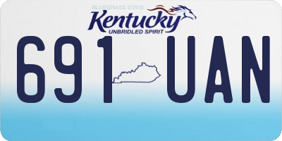 KY license plate 691UAN
