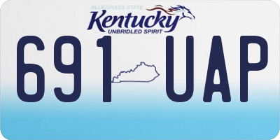 KY license plate 691UAP