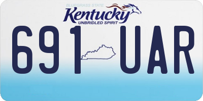 KY license plate 691UAR