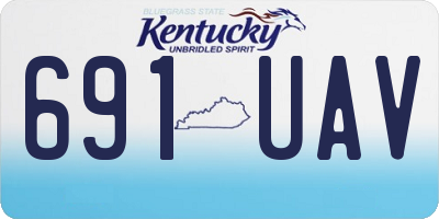 KY license plate 691UAV