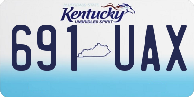 KY license plate 691UAX