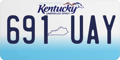 KY license plate 691UAY