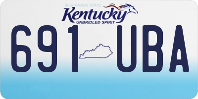 KY license plate 691UBA