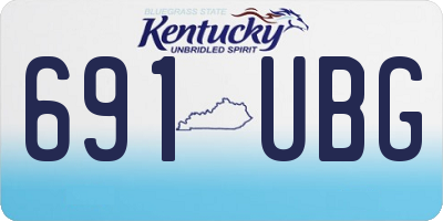 KY license plate 691UBG
