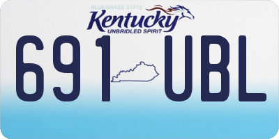 KY license plate 691UBL