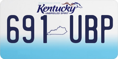 KY license plate 691UBP