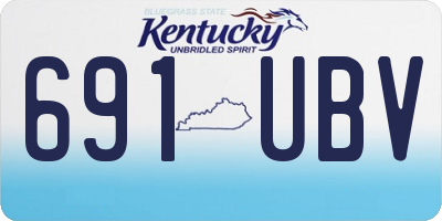 KY license plate 691UBV
