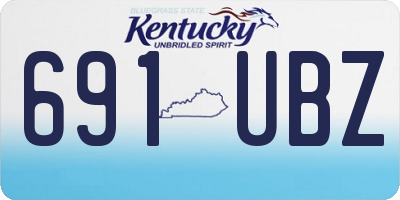 KY license plate 691UBZ