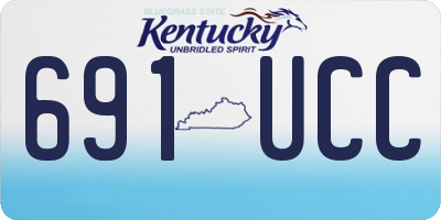 KY license plate 691UCC