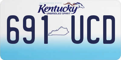 KY license plate 691UCD