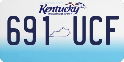 KY license plate 691UCF