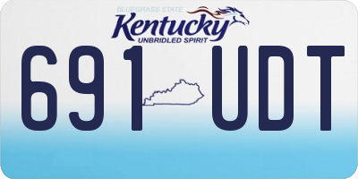 KY license plate 691UDT