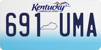 KY license plate 691UMA