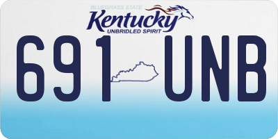 KY license plate 691UNB