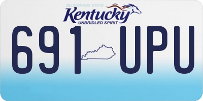 KY license plate 691UPU