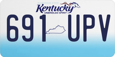 KY license plate 691UPV