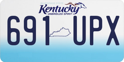 KY license plate 691UPX