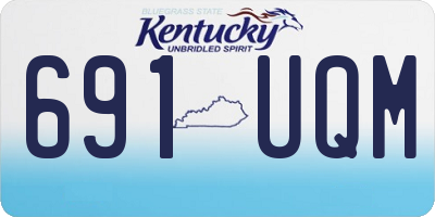 KY license plate 691UQM