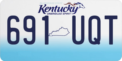 KY license plate 691UQT