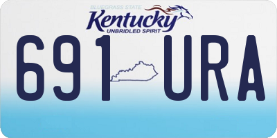 KY license plate 691URA