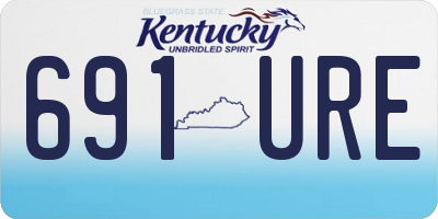 KY license plate 691URE