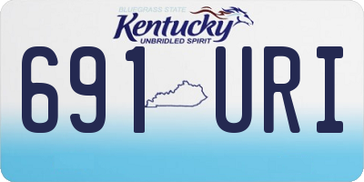 KY license plate 691URI