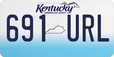 KY license plate 691URL