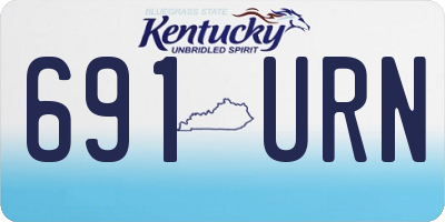KY license plate 691URN