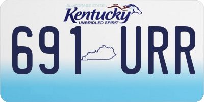 KY license plate 691URR