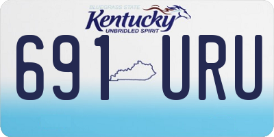 KY license plate 691URU