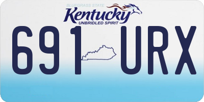KY license plate 691URX