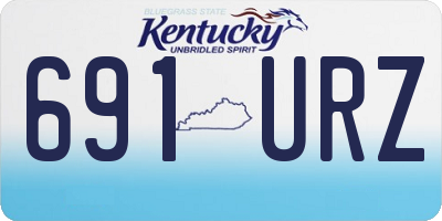 KY license plate 691URZ