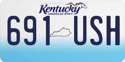 KY license plate 691USH
