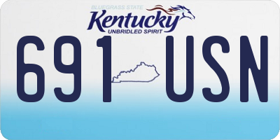 KY license plate 691USN