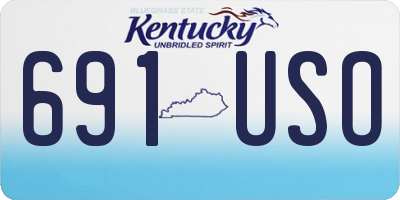 KY license plate 691USO
