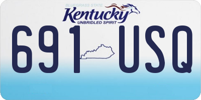 KY license plate 691USQ